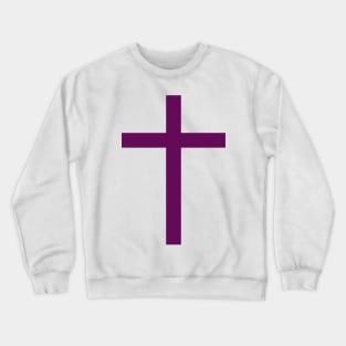 Latin cross (purple) Crewneck Sweatshirt